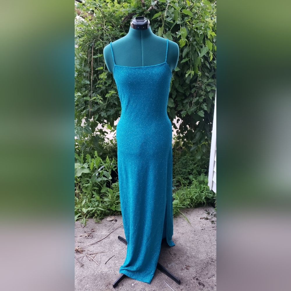 Vintage 90s Y2K Formal Strapless Floor Length Size Medium RARE FIND!